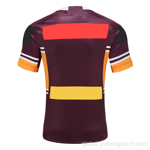 Custom Printing Rugby Jerseys New Design Dry Fit Rugby Wear T Shirt Supplier